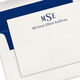 Traditional Monogram Flat Note Cards - Letterpress Image 3 of 3